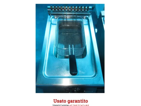 Friggitrice a gas vasca pulita 15 litri Alpeninox