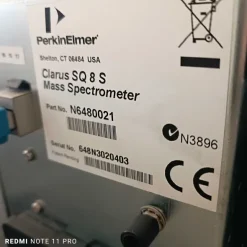 GC-MS Perkin Elmer Clarus 580+SQ8S