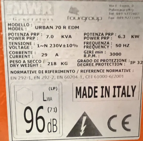 Generatore di emergenza