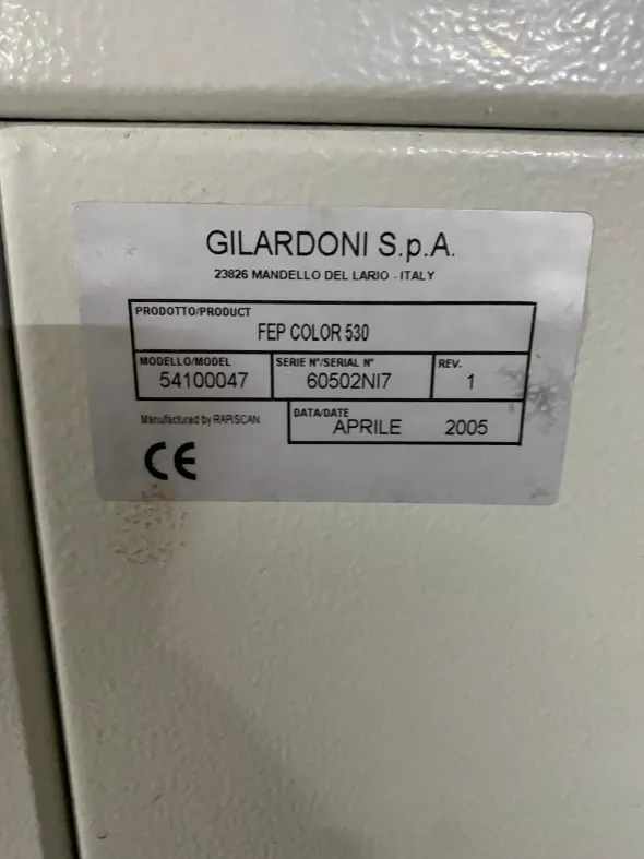 Gilardoni S.p.A FEP COLOR 530 Scanner a Raggi X_2
