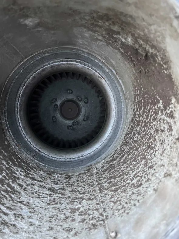 Girante e motore da 0,75 Hp per impianto aspirazione