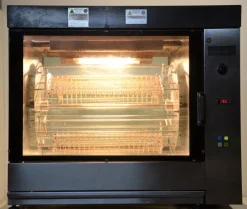 Girarrosto elettrico ventilato con base