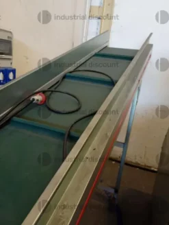 1#10124 Granulatore C.M.G. con nastro trasportatore e impianto di aspirazione