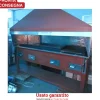 Griglia per arrosticini e carne a carbone con motore