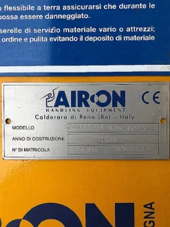 Gru a bandiera Airon con paranco Demag 2.000 kg