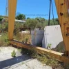 5#10158 Gru a cavalletto D'Azeo