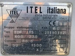 Gruppo elettrogeno 60kVA