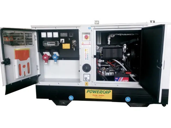 Gruppo elettrogeno POWERCAP 11 kVA 8 kw silenziato Diesel NUOVO