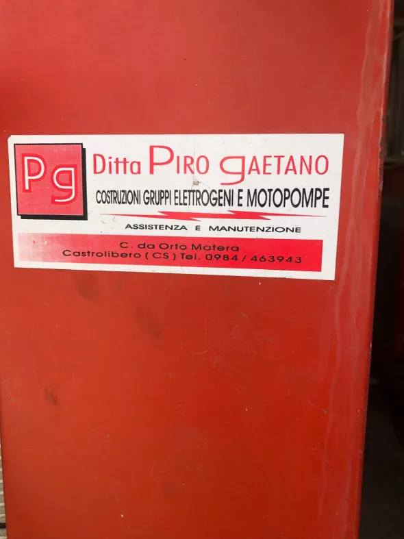Gruppo elettrogeno usato – 180 kW – Marca PG