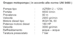 GRUPPO MOTOPOMPA DIESEL CAPRARI - 6.600 l/min