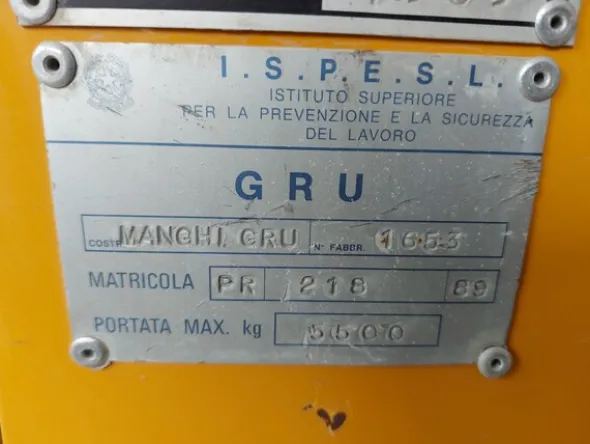 11#7722 Gru su ruote Manchi P40S