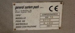 GSP 75 HSE Flowpack Confezionatrice