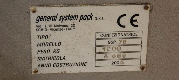 GSP 75 HSE Flowpack Confezionatrice