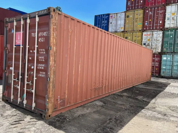 40HC high cube container marittimo usato 40 piedi