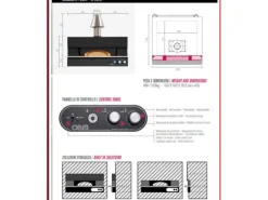Il forno a gas monocamera per pizze croccanti come cotte a legna