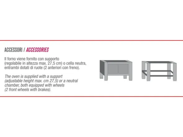 Il forno a gas monocamera per pizze croccanti come cotte a legna