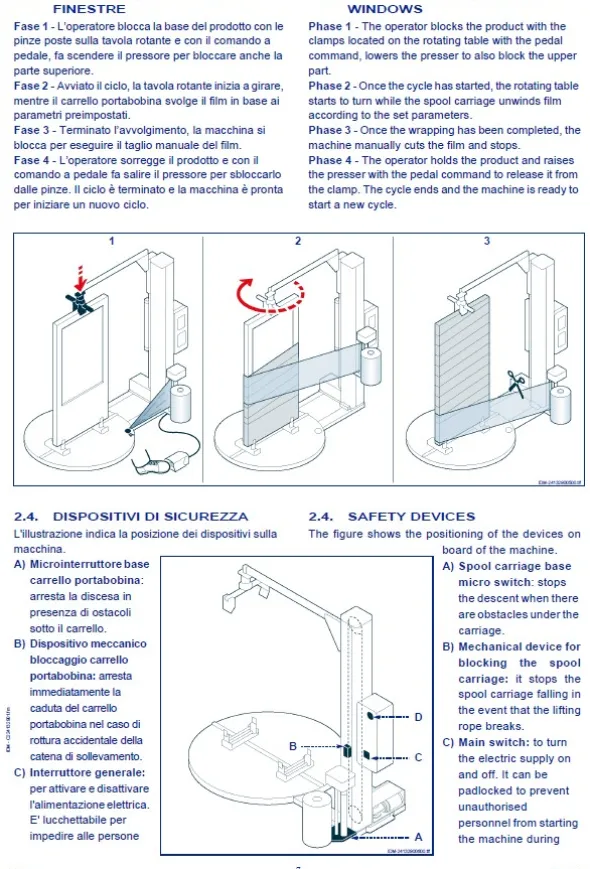 imballatrice ROTOPLAT x infissi