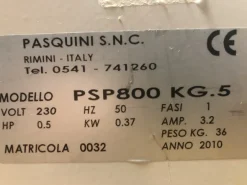 Impastatrice planetaria Pasquini 5kg