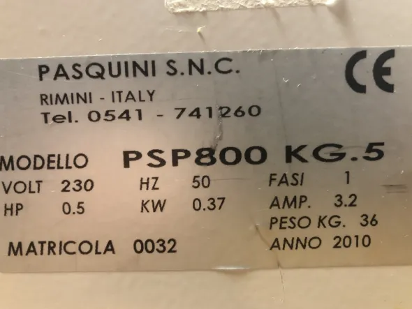 Impastatrice planetaria Pasquini 5kg