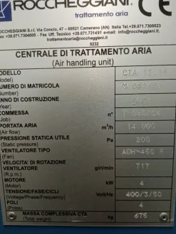 IMPIANTO DI CONDIZIONAMENTO ARIA PER CAPANNONE