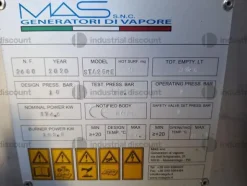 50#9795 Impianto di pastorizzazione con caldaia