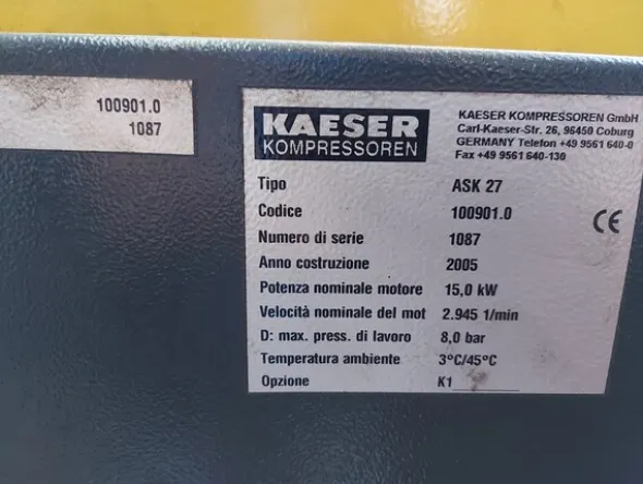 14#7561 Impianto di produzione aria compressa