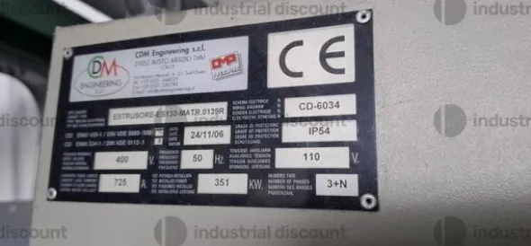 1#5840 Impianto di rigenerazione materiale plastico riciclato
