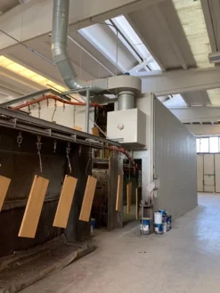 Impianto di verniciatura legno ad acqua