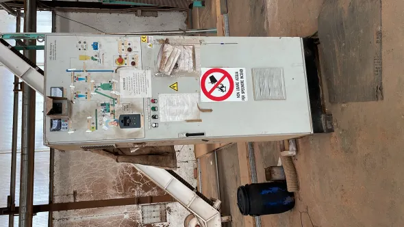 Impianto pellet+robot palletizzatore+insach. autom.