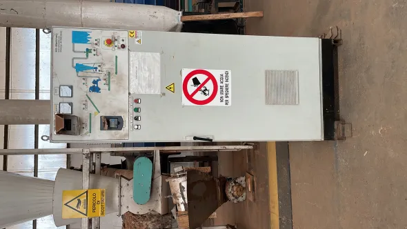 Impianto pellet+robot palletizzatore+insach. autom.