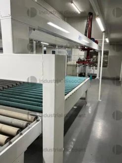 1#9904 Impianto per la verniciatura di prodotto in piano