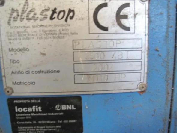 5#2961 Impianto rotazionale Plastop 3500 4B/I
