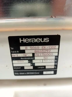 INCUBATRICE DA LABORATORIO - HERAEUS - B 5060 (FOR-24)