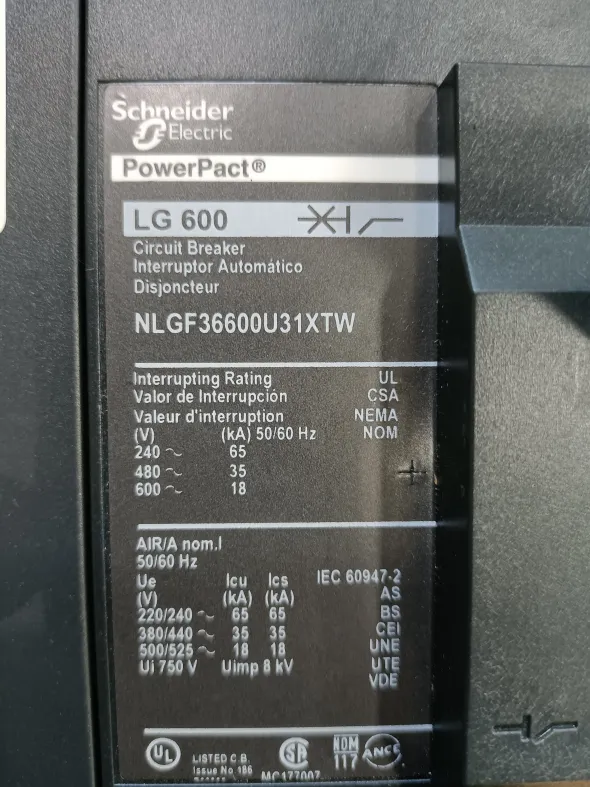 Interruttore scheider LG600