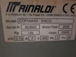 5#4375 Intestatrice Intex e pantografo Rinaldi