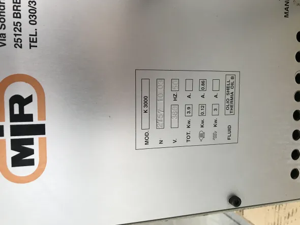 Kit cilindro vite e centralina termoindurente