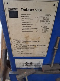 Laser Trumpf TruLaser 5060