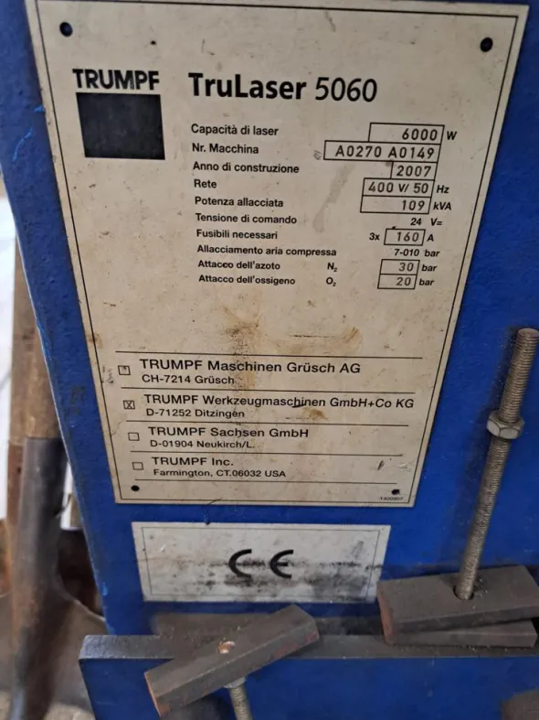 Laser Trumpf TruLaser 5060