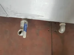 lavaggio a doccetta per verdura da sistemare