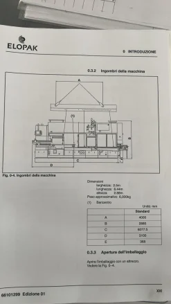 LC615 Linea di riempimento usata ELOPAK sks-s60S