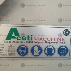 9#9868 Levigatrice Aceti Macchine