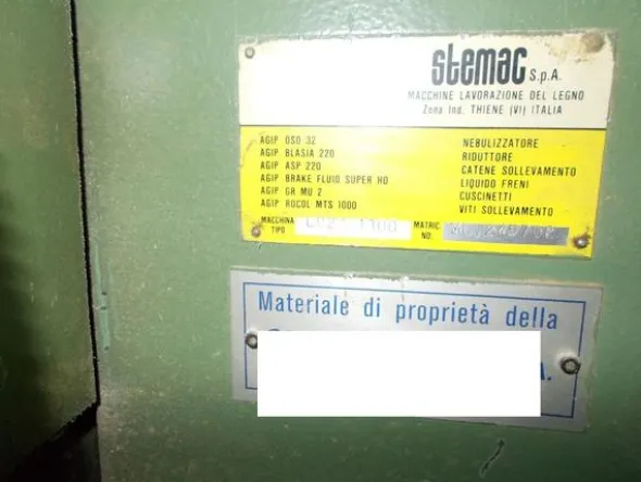 5#4517 Levigatrice Stemac