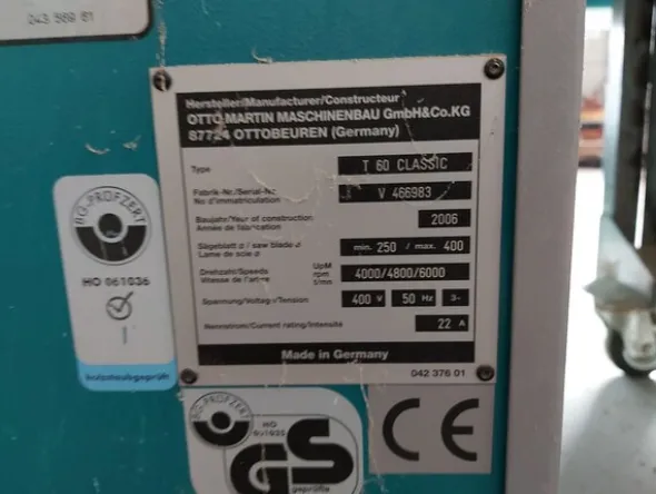 7#8426 Levigatrici squadratrice e sezionatrice