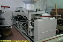 18#3388 Linea di foratura inseritura Morbidelli revisionata e verniciata a nuovo