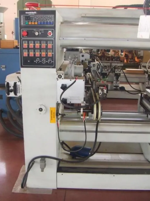 18#3388 Linea di foratura inseritura Morbidelli revisionata e verniciata a nuovo