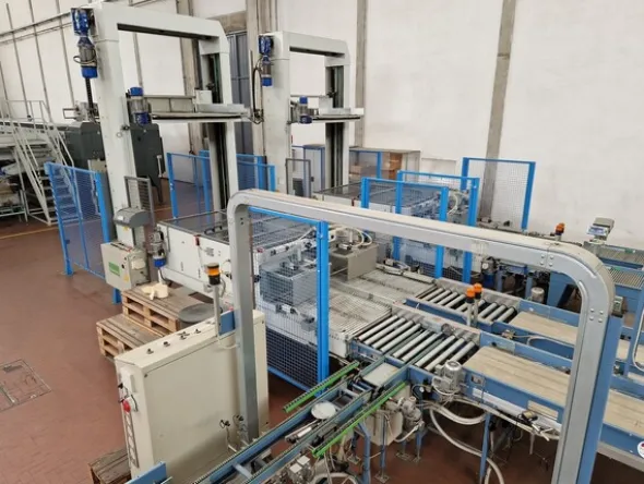 4#69013 Linea di selezione e confezionamento kiwi-pesche