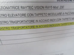 1#3405 Linea selezione pomodori Raytec Vision 230