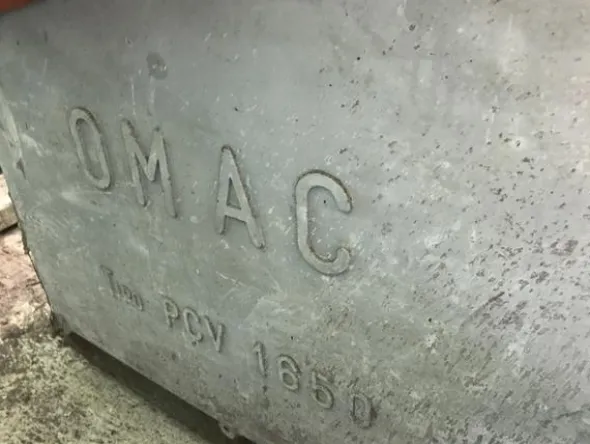 13#2342 Macchina a palissonare in continuo a due pontiOmac PCV 1650 battitore e vibratore