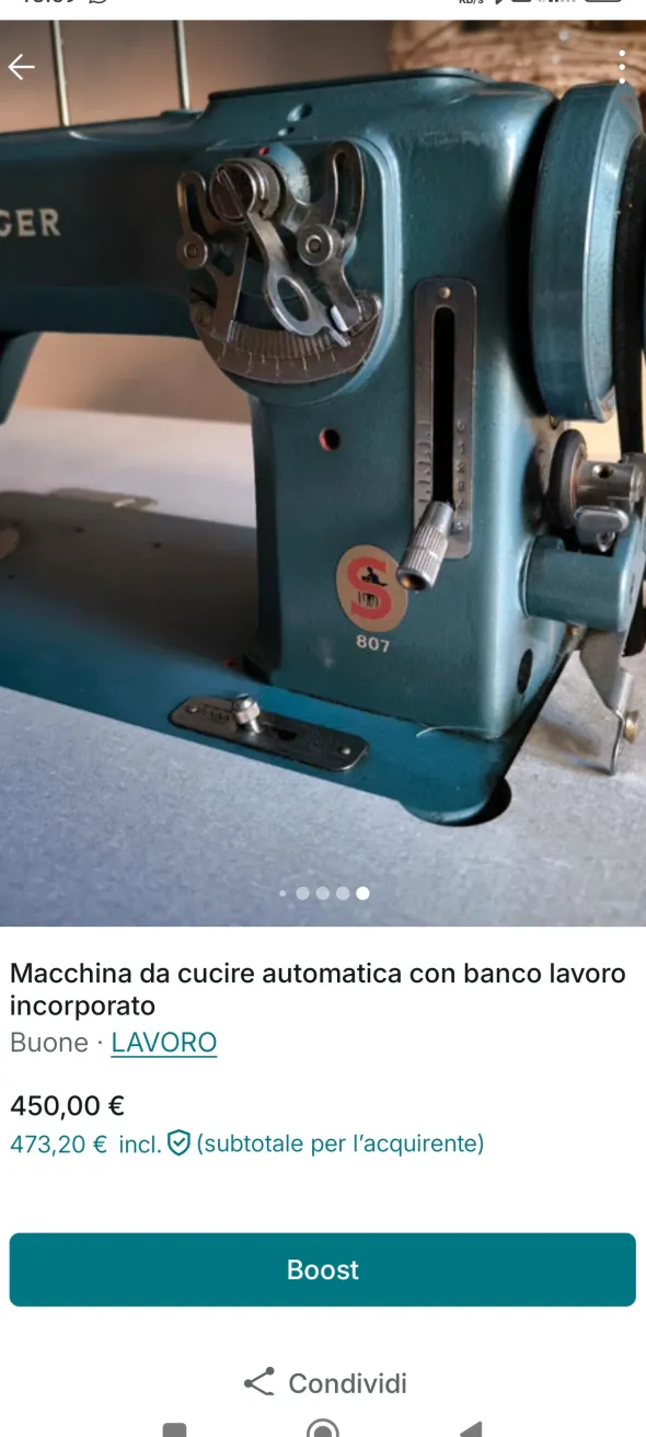 Macchina da cucire Singer automatica