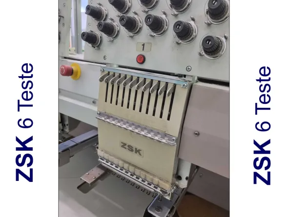 MACCHINA DA RICAMO ZSK 6 TESTE